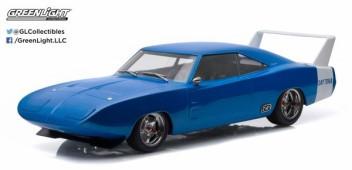 Greenlight 1/18 Dodge Charger Daytona Artisan Coll Blue/White 19